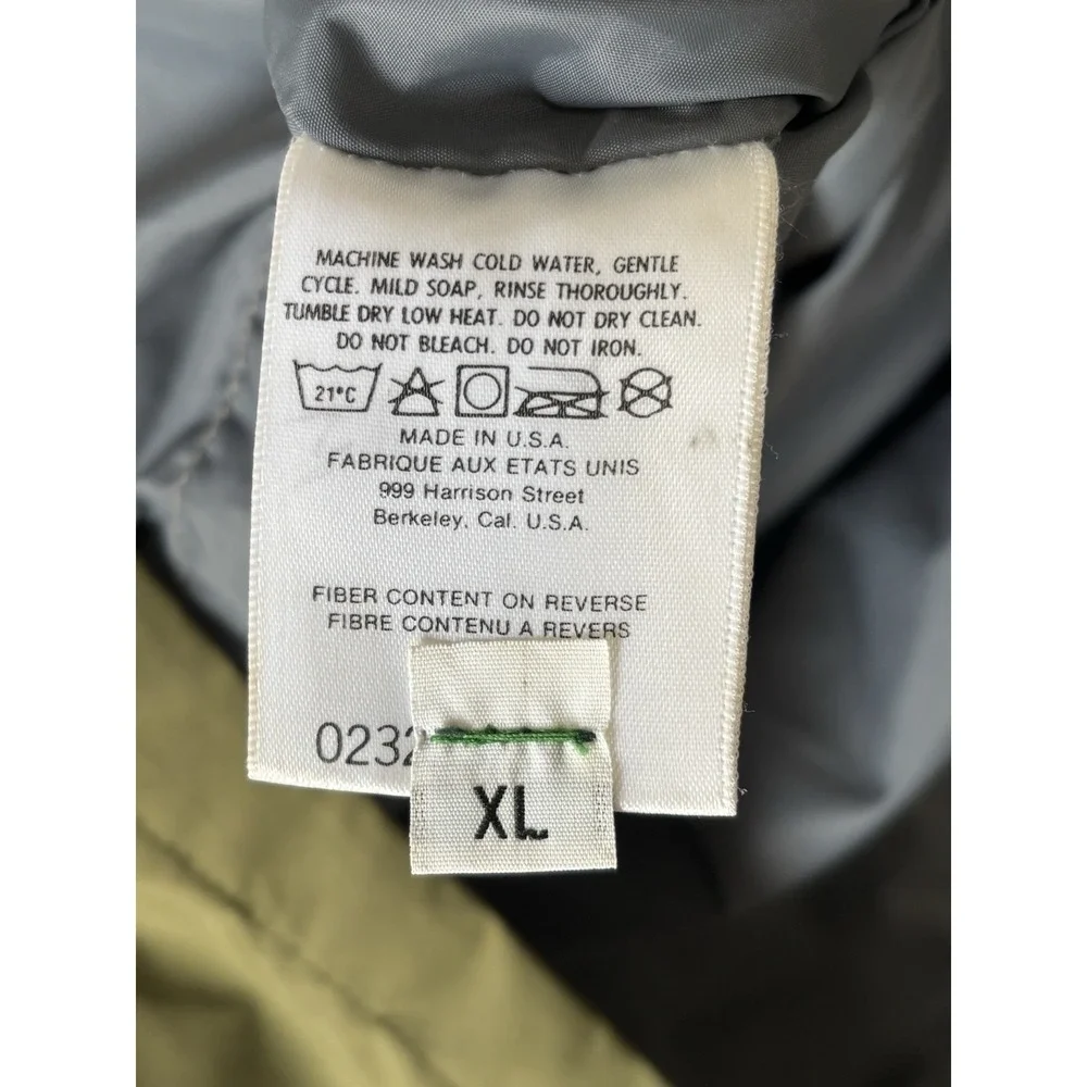 Vintage The North Face‎ Gore-Tex Mountain Jacket Olive Green Made in USA Mens XL